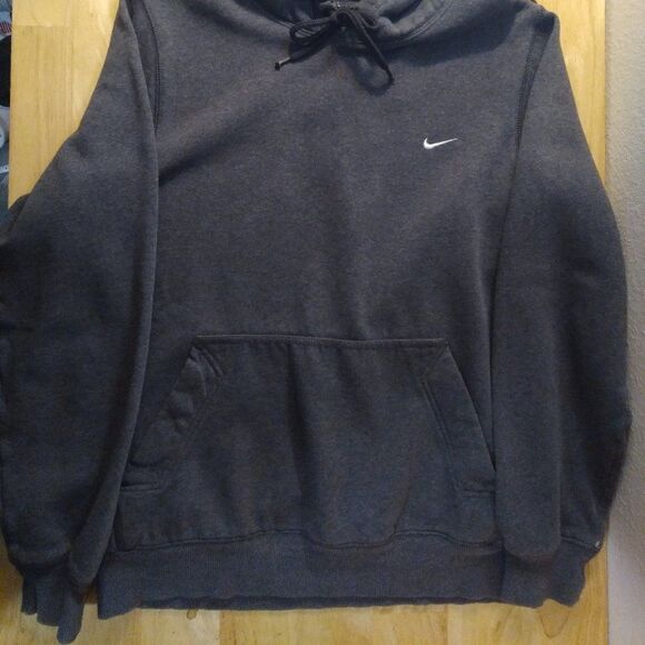 Vintage Nike Small Swoosh Logo Hoodie Sweatshirt - Picture 3 of 9